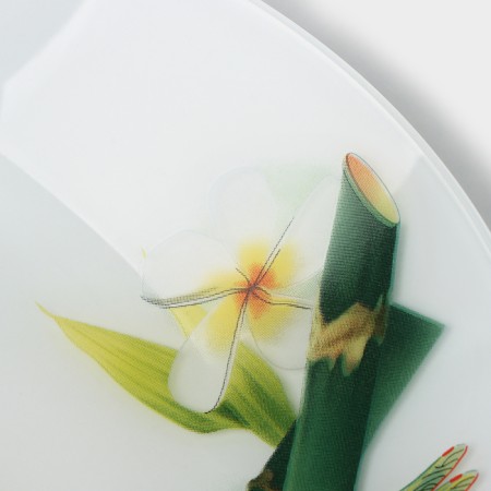Bamboo glass plate "Bamboo", D = 20 cm-2