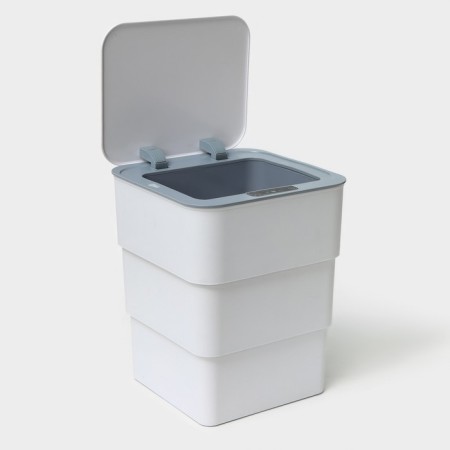 Garbage bin Savanna, folding, 18 l, white color-4
