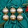 Set of balls plastic D-6 cm, 6 pcs Florian silver-gold
