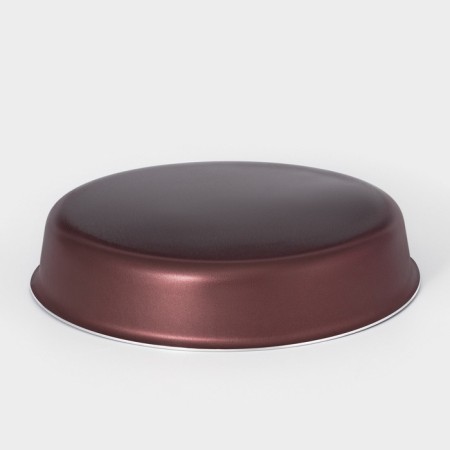 Form for the “Fun” cake, 1.6 l, d = 22 cm, anti -stick coating, burgundy color-1