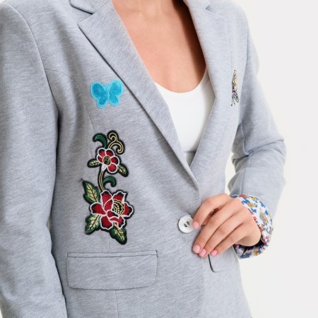 Women's jacket Emporio Armani, Gray Melange, Rr. 42-10