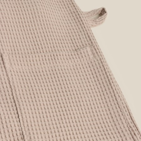 Waffel Women's bathrobe SL Home: Basic "Sabbia", size M, 100% cotton, 300 g/m2-8
