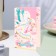 Postcard "With the birth of my daughter!" Congrev, embossing, stork, 12.5 x 19.4 cm