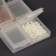 Organizer for beads, 6.4 × 4.4 × 1.3 cm, the color is transparent
