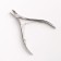 Manicure nippers for cuticle, double spring, 9.5 cm, blade length - 8 mm, silver color