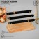 Stand for rings 3 rows, wood, 19 × 10 × 13 cm, black color