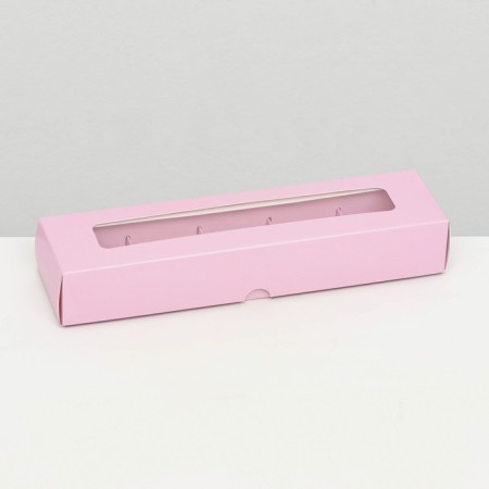 Folding box under 5 sweets, 22 x 5.5 x 3.5 cm, pink