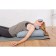 Bolster rectangular, 62x32x14 cm, gray color