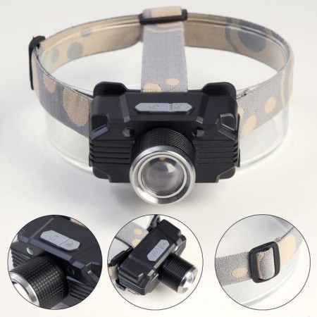 Bathelast voluntary flashlight 5 watts, 1200 mAh, USB, 3 modes, motion sensor