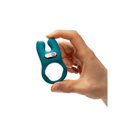 Ring Erective Fun Factory Nos with vibration, silicone, green, 8 cm-3