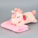 Skill of a soft toy "Unicorn" with a blanket, 50 cm, pink color