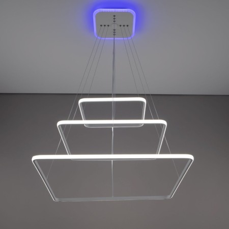 Suspended chandelier Citilux "Neon Smart" CL731AK110E 80x80x120 cm, 3x46.67W, LED, white color-10