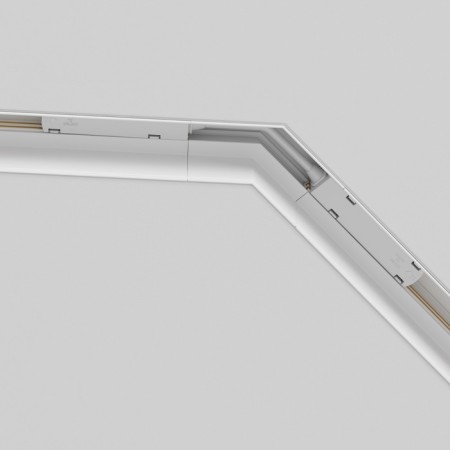Angle-connector 135 ° Gravity built-in, white-1