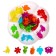 Porter "Chamomile" with tweezers, multi -colored figures, according to the Montessori methodology