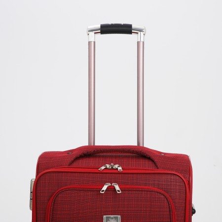 Small suitcase 24 "on lightning, code castle, with extension, red color-5
