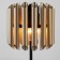 Board lamp with a metal coat Castellie, 60W, E14, 22x22x42 cm