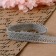 Capricon lace, 12 mm × 10 ± 1 m, light gray color