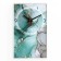 Carty clock is wall-mounted, interior "marble", smooth move, 57 x 35 cm