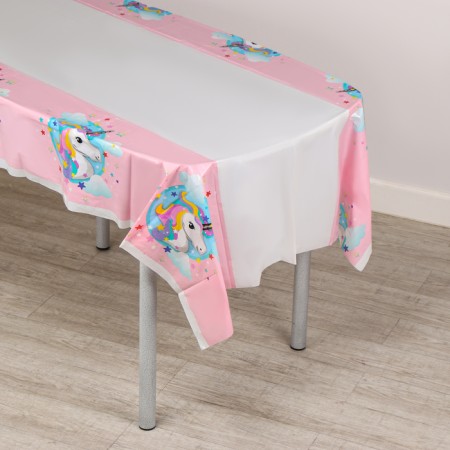 The tablecloth "Unicorn", 108x180 cm, pink color-1