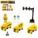 Set of machinery "Special Technics", 3 pcs, road signs, mix