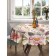 Tables on the table "Flower hodgepodge", round, Saten, d = 150 cm