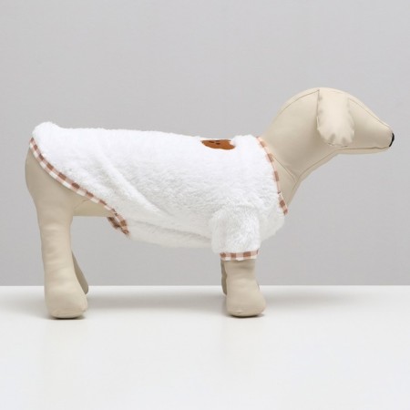 Sweatshirt for animals "Bear", size S, white (DS 23, Osh 22, OG 34 cm)-1