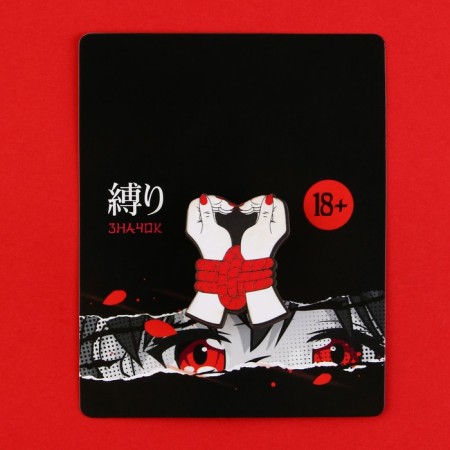 Wooden icon "Shibari", anime, 3.5 x 2.7 cm-5
