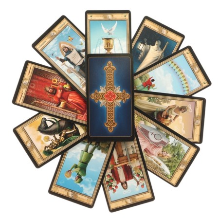 Tarot cards "Universal Key", for beginners, with a book, 78 cards, card 6 x 11.3 cm-2