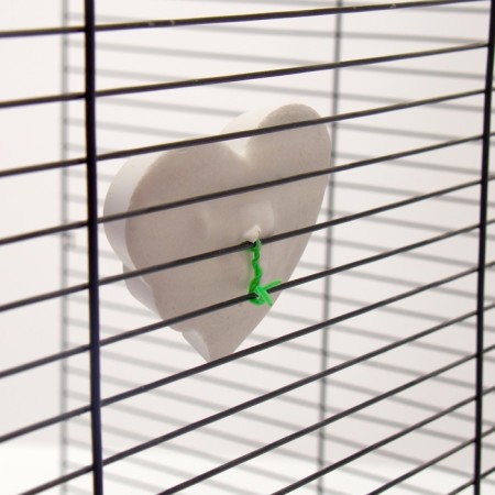 Mineral stone "Piggon" for birds heart with coal, 60 g-3