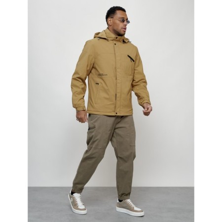 Sports male jacket, size 48, beige color-3