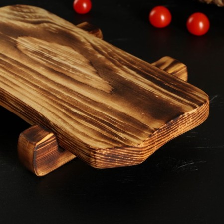 Defense board for feeding on the legs in firing Wild Kitchen, 31 × 14.5 × 7 cm, a solid massif of the cedar-4