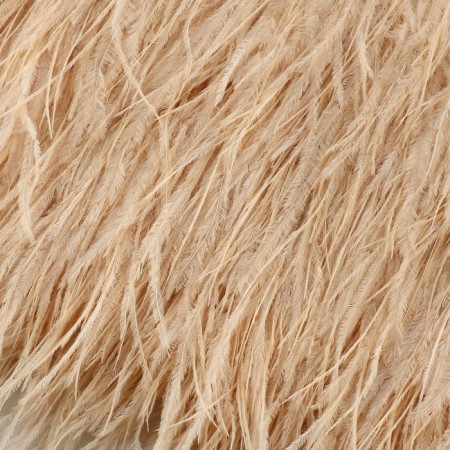 Braid with ostrich feathers, 8-10 cm, 5 ± 0.5 m, ivory color-1