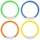 Diving for diving “on the wave” “Rings”, 4 objects, color mix