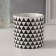 Bank for candles ceramics "Black Triangles" 200 ml 7.3x7.3x7.3 cm