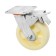 Wheel for transport trolleys rotary, d = 150, on the site, with a stop, pp covering