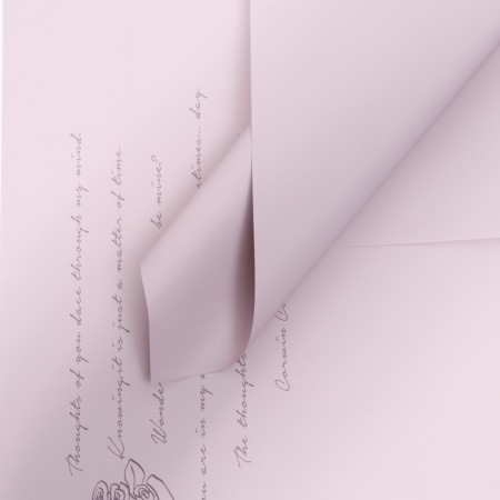 Film in sheets, "Thoughts about you..", powder, 58 x 58 cm
