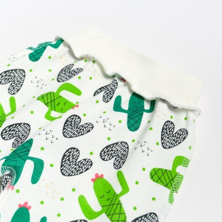 Kit for children (vests, sliders), white color/cacti, height 68 cm-2