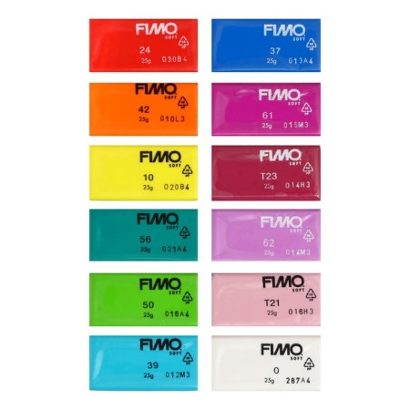 A set of plastic - polymer clay, Soft "Diamonds", 12 colors of 25 g-7