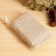 Knitted washcloth "Brike", gray, 16x11x4cm, linen, foam