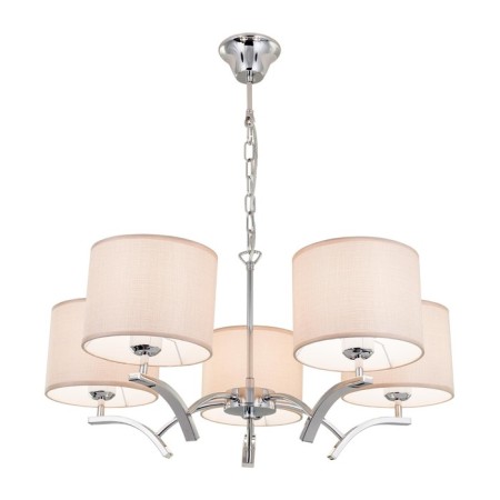 Chandelier "Edison" 5x75W e27 chrome 50.5x50.5x19cm