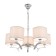 Chandelier "Edison" 5x75W e27 chrome 50.5x50.5x19cm
