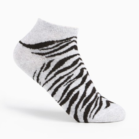 Women's socks, light gray/brown, size 25