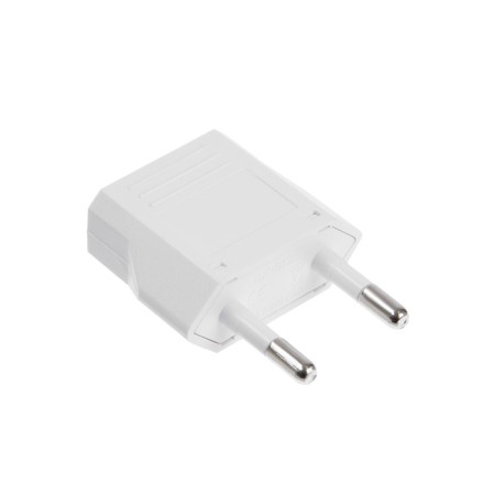 Adapter from an American fork on a Euro -zoom, flat, 6 a, white, 220 V-3