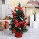Christmas tree decor "New Year's delight" 30 cm, Red Poinsia