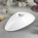 Porcelain salad Wilmax olivia, 20.5 × 11.5 cm, white color