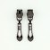 Automatic castle for lightning "Spiral", No. 7, 10 pcs, color black nickel