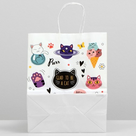 Crafts "Cats", 22 x 12 x 27 cm twisted handle-1