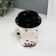 Pig a piggy bank Coal with coffee 10.2x12.8x14.2 cm