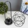 Nightlight "lantern" LED from AAA batteries black 14x14x27 cm Risalux