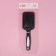 The comb is massage, wide, 8 × 25 cm, black/white color